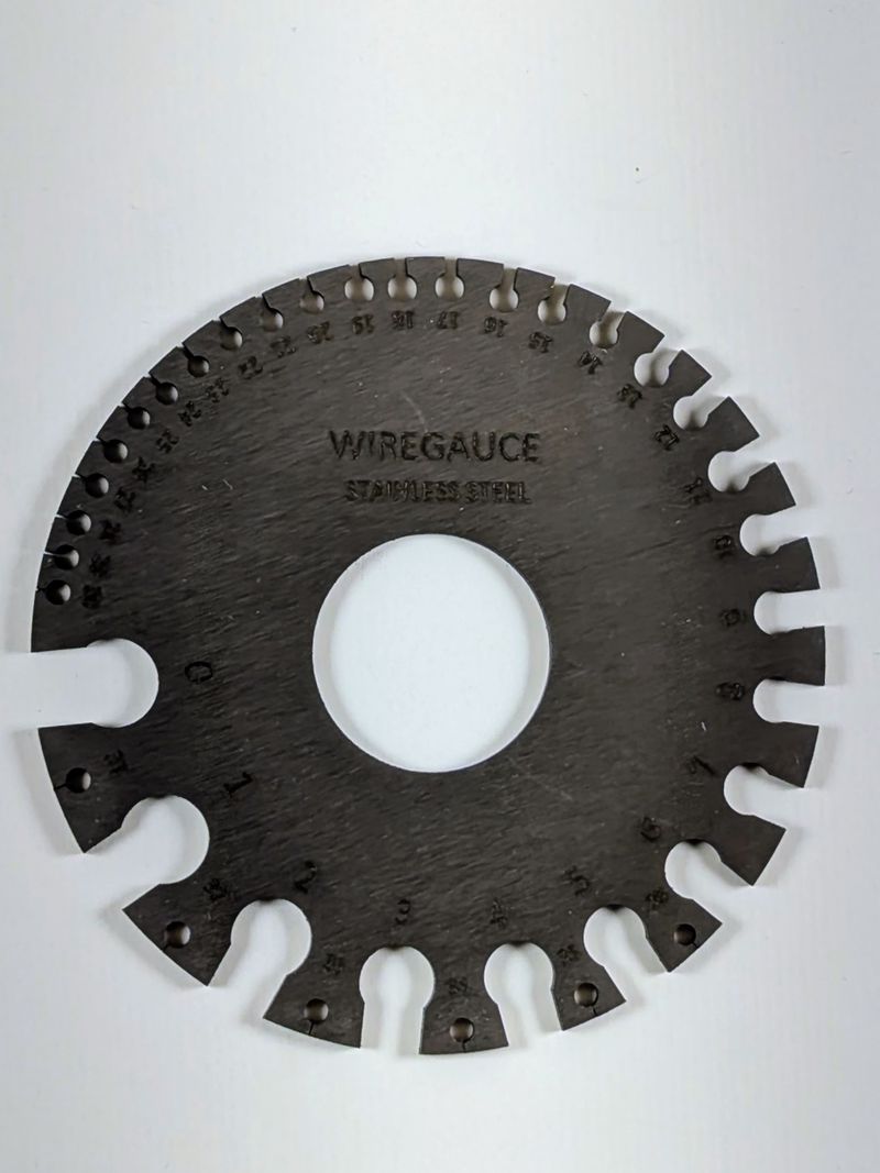 Calibrador de cables AWG acero inoxidable