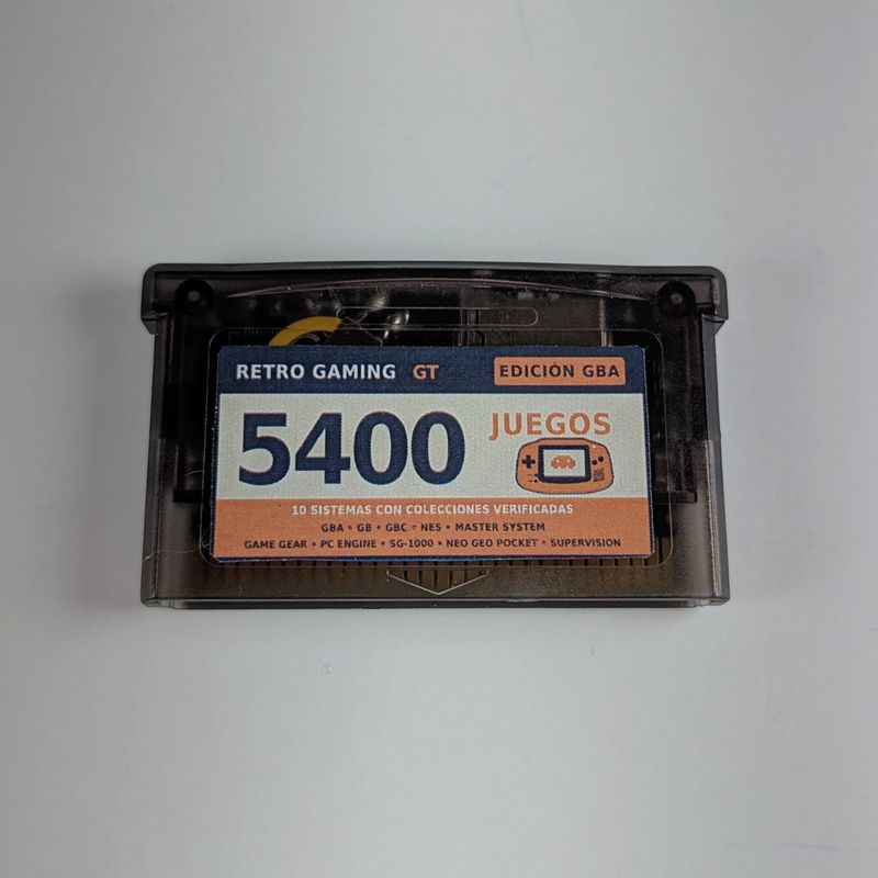 Cartucho multijuegos para Game Boy Advance - 5400 juegos - 10 sistemas