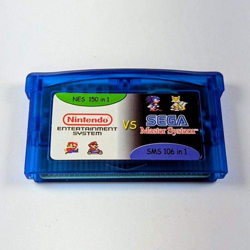 Cartucho 256 en 1 para Game Boy Advance - NES + SMS